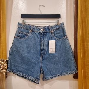 NWT Zara Mom Fit Shorts